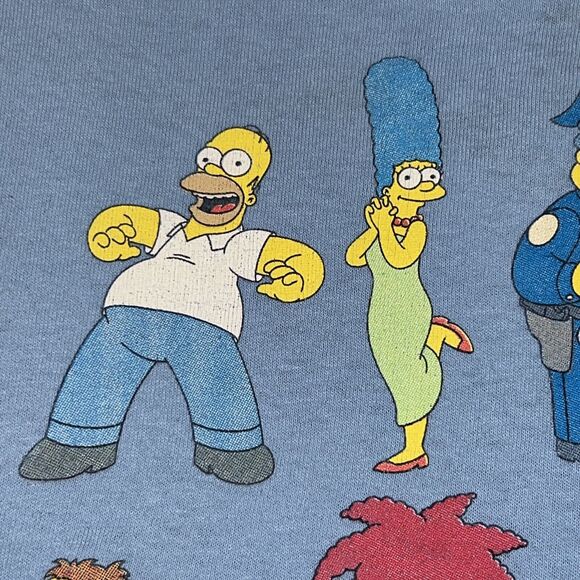 The Simpsons Springfield Homer Bart Marge Lisa Mr. Burns Krusty Large T-Shirt - Picture 7 of 14